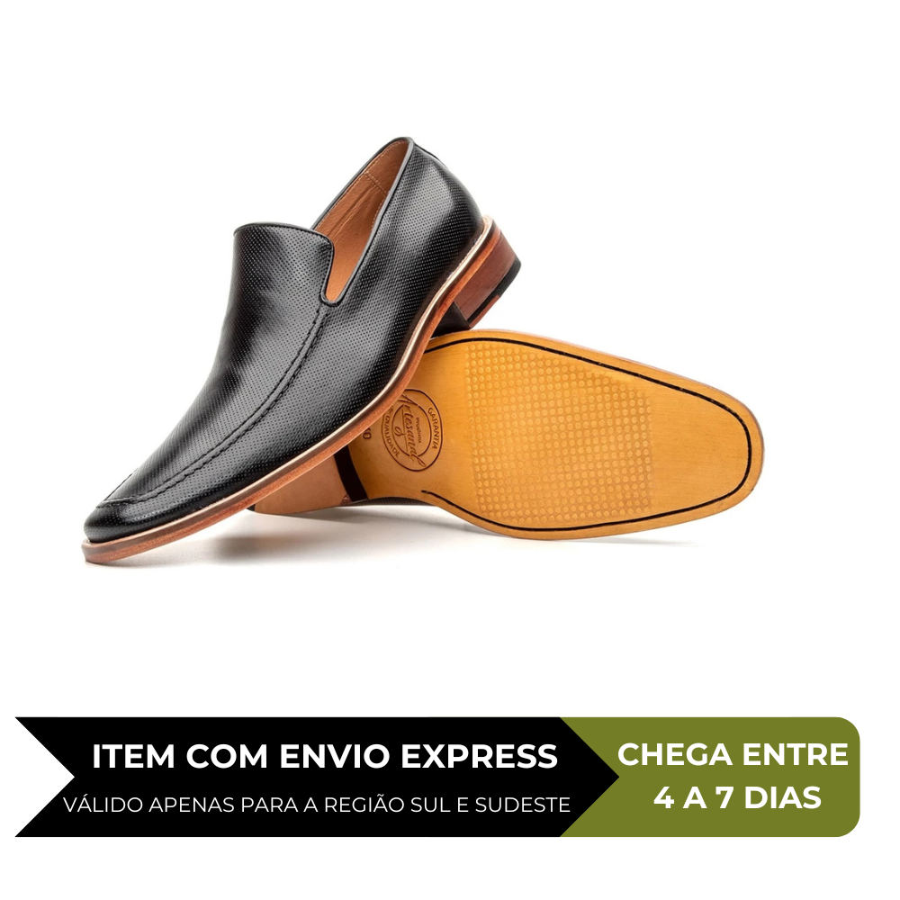 Sapato Social Masculino Mocassim Couro Legítimo Stillo