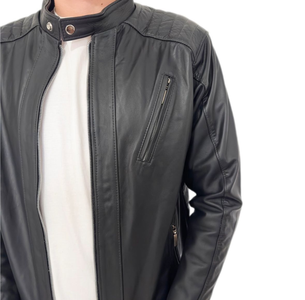 Jaqueta de Couro Bovina Stillo Slim