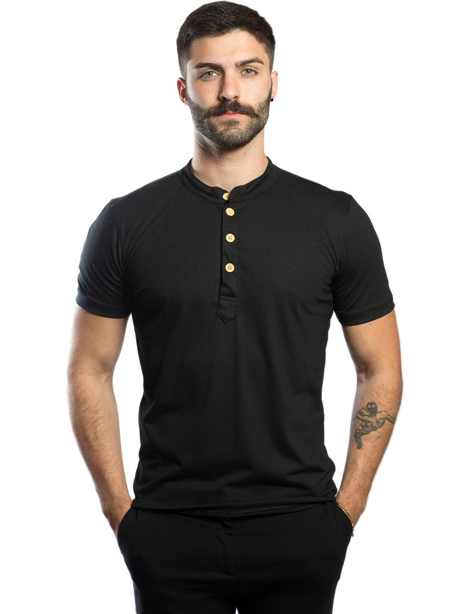 Camisa Masculina Gola Padre Stillo