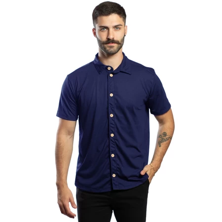 Camisa Slim Masculina Malha Premium Stillo