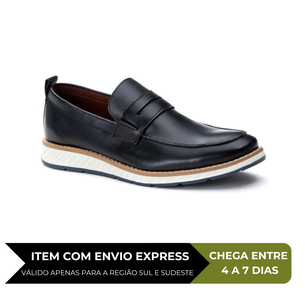 Sapato Loafer Masculino Couro Legítimo Stillo