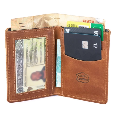 Carteira Masculina Couro Slim